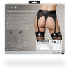 Ouch! Porte-Jarretelles vibrant Strap-On Thong Garters Noir